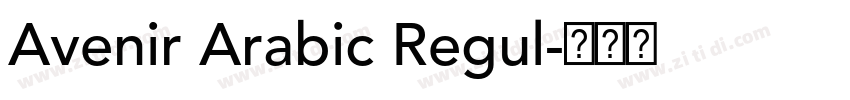 Avenir Arabic Regul字体转换